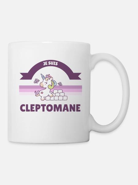 Je Suis Une Licorne Cleptomane - Mug blanc - blanc