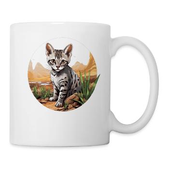 Egyptian Mau Kätzchen Katze Ägyptische Mau - Tasse - Weiß - Rechts