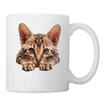 Egyptian Mau Kätzchen Katze Ägyptische Mau - Tasse - Weiß - Rechts
