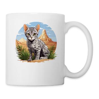Egyptian Mau Kätzchen Katze Ägyptische Mau - Tasse - Weiß - Rechts