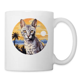 Egyptian Mau Kätzchen Katze Ägyptische Mau - Tasse - Weiß - Rechts