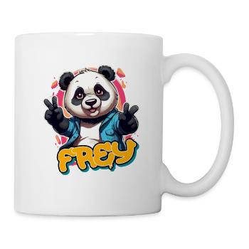 FREY - Handsome boy name with cool panda - Mug - white - Right