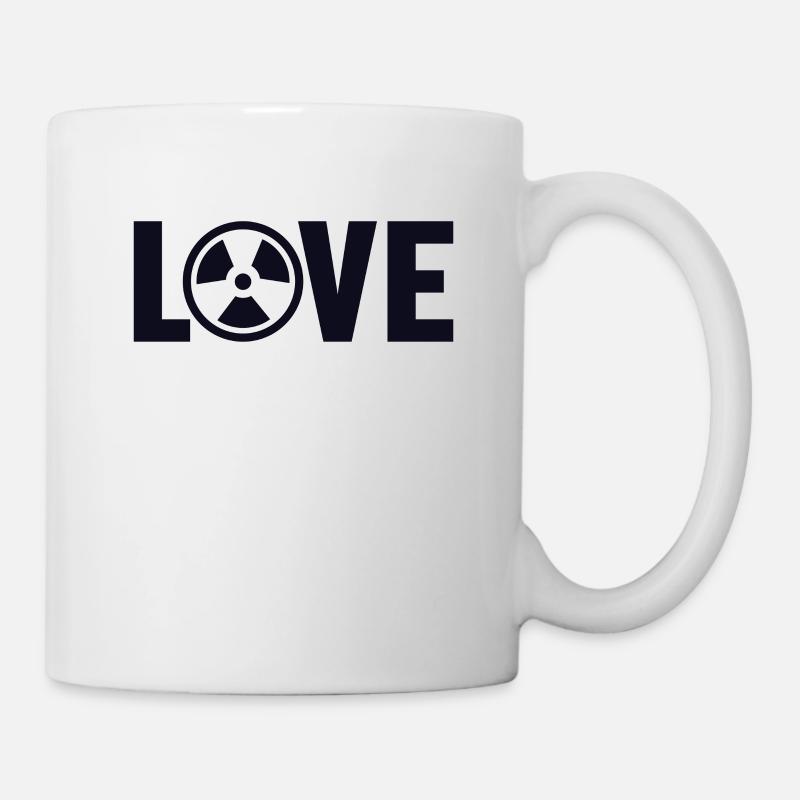 Amour Uranium Centrale Nucléaire Energie Nucléaire - Mug blanc - blanc