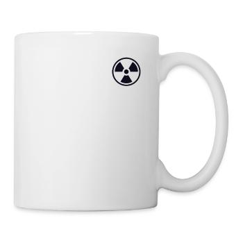 Kernkraft Logo Emblem Energie Uran Kernkraft - Tasse - Weiß - Rechts
