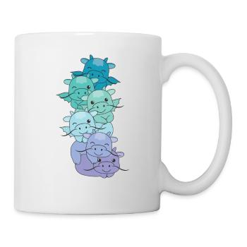 Neptunic Flag Pride LGBTQ süßer Drache Stapel - Tasse - Weiß - Rechts