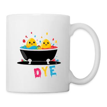 Lustiges Eierfärben Farben Zu Ostern Künstler - Tasse - Weiß - Rechts