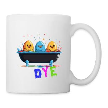 Lustiges Eierfärben Farben Zu Ostern Künstler - Tasse - Weiß - Rechts