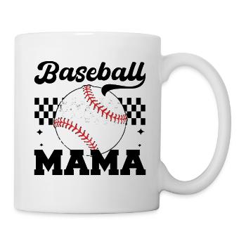 Baseball Mama Maman en détresse pour la fête des mères - Mug blanc - blanc - Droite
