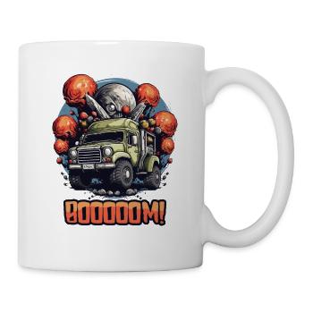 Monster truck for fathers and children with a bang effect - Mug - white - Right