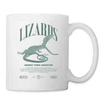 Moniteur d’arbre vert Streetwear gardien de lézard - Mug blanc - blanc - Droite