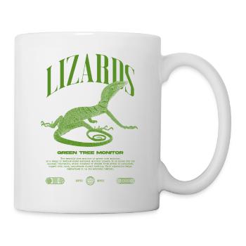 Moniteur d’arbre vert Streetwear gardien de lézard - Mug blanc - blanc - Droite