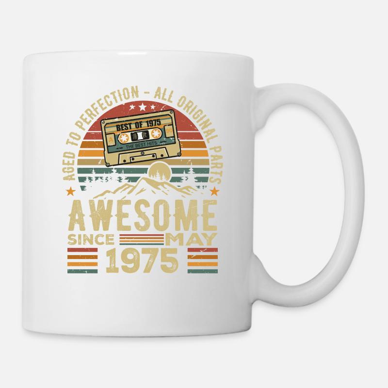 1978, Rétro 1978, millésime mai 1978, légendaire d - Mug blanc - blanc