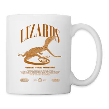 Moniteur d’arbre vert Streetwear gardien de lézard - Mug blanc - blanc - Droite