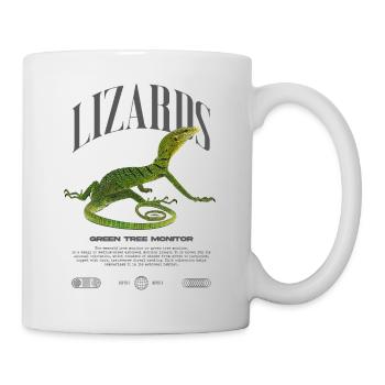 Moniteur d’arbre vert Streetwear gardien de lézard - Mug blanc - blanc - Droite