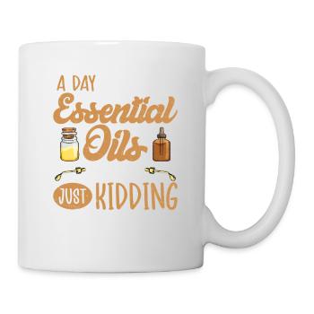 A Day Without Essential Oils Natural Healing - Mug - white - Right