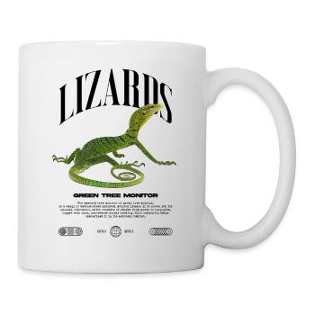 Moniteur d’arbre vert Streetwear gardien de lézard - Mug blanc - blanc - Droite
