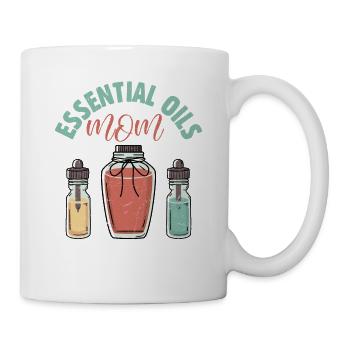 Huiles essentielles Maman Huile essentielle de guérison naturelle - Mug blanc - blanc - Droite
