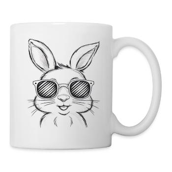 Lapin drôle lapin mignon lapin cadeau - Mug blanc - blanc - Droite