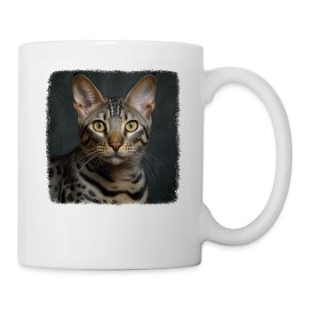 Egyptian Mau Kätzchen Katze Ägyptische Mau - Tasse - Weiß - Rechts