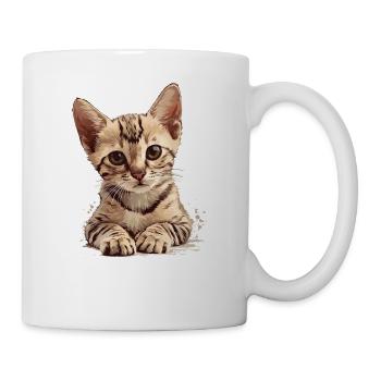 Egyptian Mau Kätzchen Katze Ägyptische Mau - Tasse - Weiß - Rechts