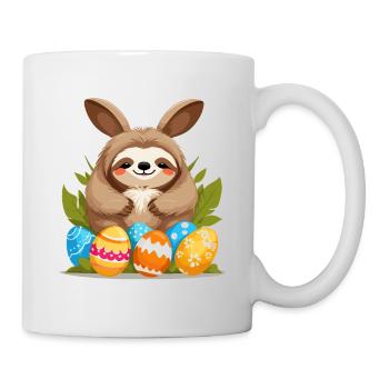 Funny Sloth Easter Bunny Iconic Easter - Mug - white - Right