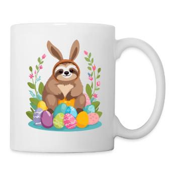 Funny Sloth Easter Bunny Iconic Easter - Mug - white - Right