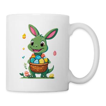Iconic Easter Dinosaur Dinosaur Easter Bunny - Mug - white - Right