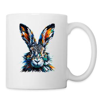 Polygon Art Jackrabbit Jackrabbits - Mug - white - Right