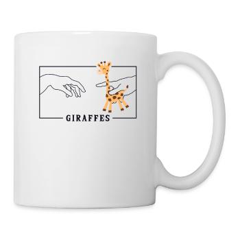Michel-Ange Création d’Adam Girafes Nubiens - Mug blanc - blanc - Droite