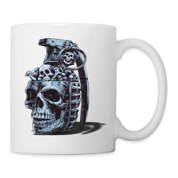 Skeleton Grenade Design - Mug - white - Right
