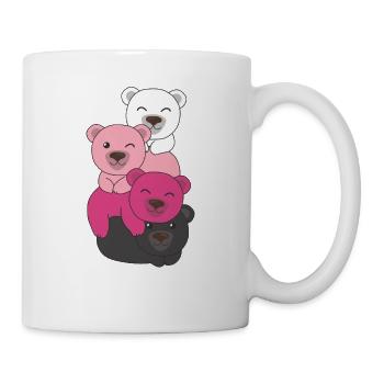 transfem Flag Pride LGBTQ süße Bär - Tasse - Weiß - Rechts