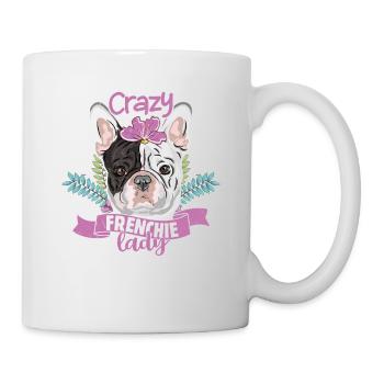 Crazy Frenchie Lady Owner French Bulldog - Mug - white - Right