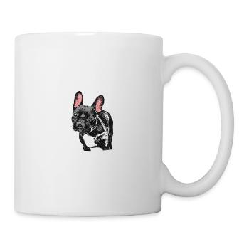 French Bulldog Because People Suck Frenchie Dog - Tasse - Weiß - Rechts