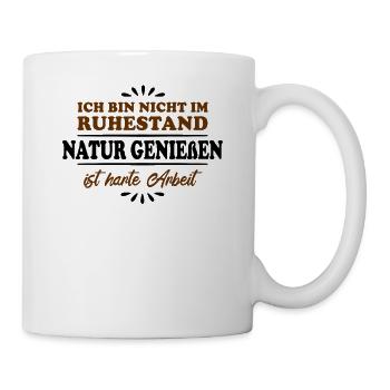 Retraité Retraité Amoureux de la nature - Mug blanc - blanc - Droite