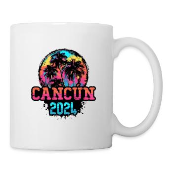 Cancun 2024 Team Palm Trees Multicolored - Mug - white - Right