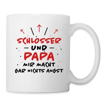 Schlosser Spruch Beruf Lustiges Schlosser Geschenk - Tasse - Weiß - Rechts