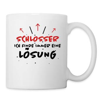 Schlosser Spruch Beruf Lustiges Schlosser Geschenk - Tasse - Weiß - Rechts