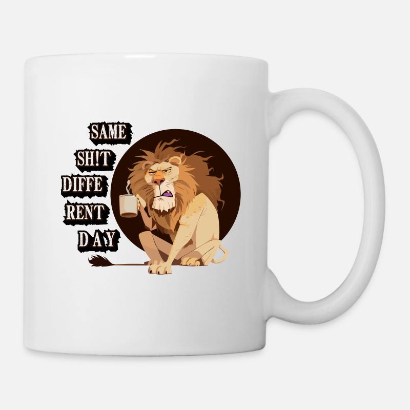 Même jour de merde différent - Mug blanc - blanc