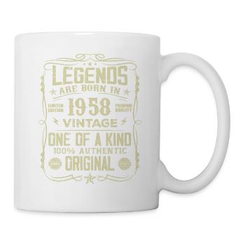 Made in 1958 Vintage 1958 Anniversary Gift - Mug - white - Right