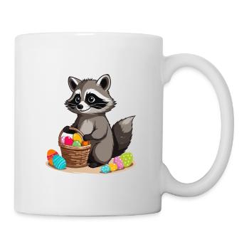 Funny Raccoon Saying Raccoon Easter Bunny - Mug - white - Right