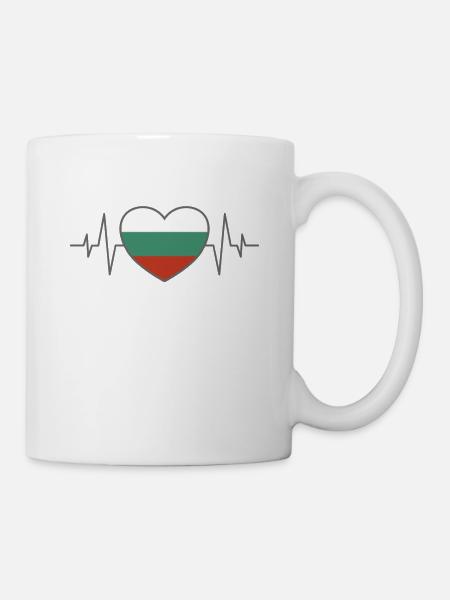 Bulgarien Herzschlag - Tasse - Weiß