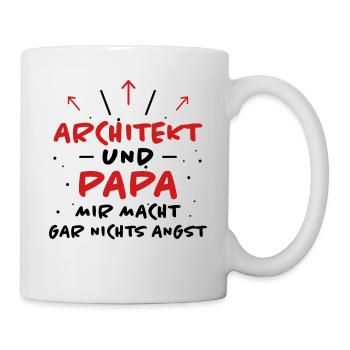 Architekt Spruch Architektur Architekt Geschenk - Tasse - Weiß - Rechts