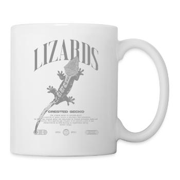 Gecko à crête Streetwear gardien de lézard - Mug blanc - blanc - Droite