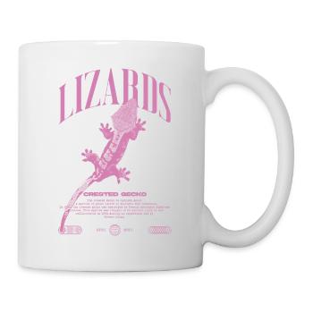 Gecko à crête Streetwear gardien de lézard - Mug blanc - blanc - Droite