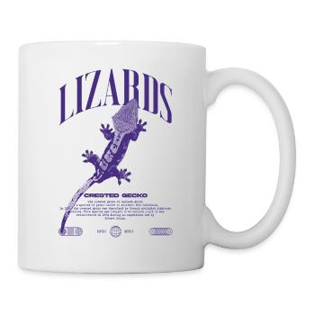 Gecko à crête Streetwear gardien de lézard - Mug blanc - blanc - Droite