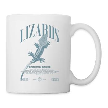 Gecko à crête Streetwear gardien de lézard - Mug blanc - blanc - Droite