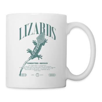 Gecko à crête Streetwear gardien de lézard - Mug blanc - blanc - Droite