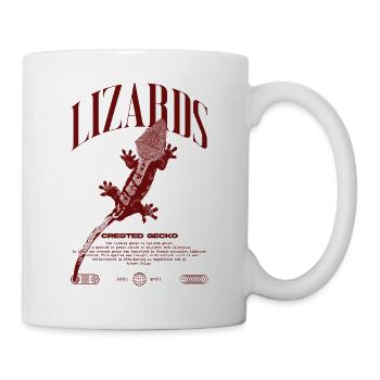 Gecko à crête Streetwear gardien de lézard - Mug blanc - blanc - Droite