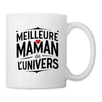 meilleure maman de l'univers cadeau maman - Mug blanc - blanc - Droite