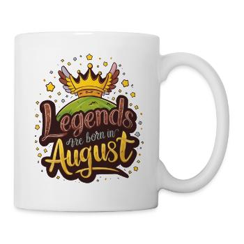 Les légendes naissent en août Anniversaire - Mug blanc - blanc - Droite